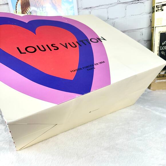USING FOR CRAFTS NOW Louis Vuitton Xtra Large RARE Shopping Bag with gift note - Picture 11 of 15